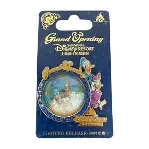 Disney Parks Shanghai Disney Grand Opening Donald Daisy Duck Castle Limited Pin